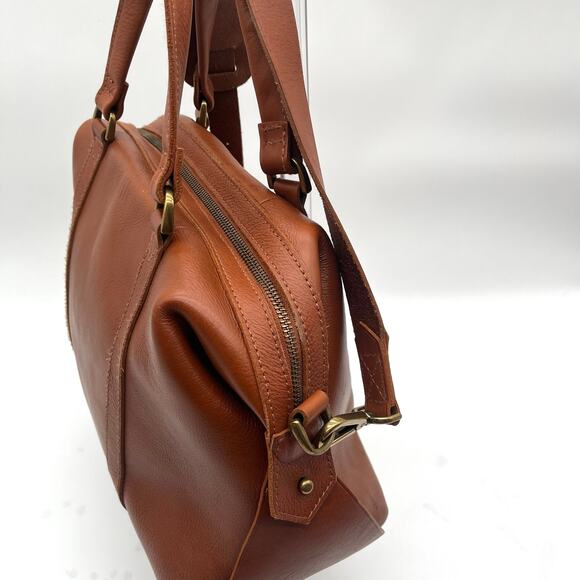 MADEWELL Leather Satchel, Brown - Picture 8 of 15